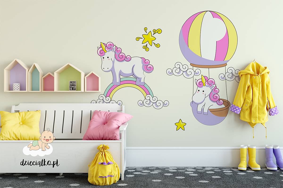 Wall mural “Flying Unicorns”