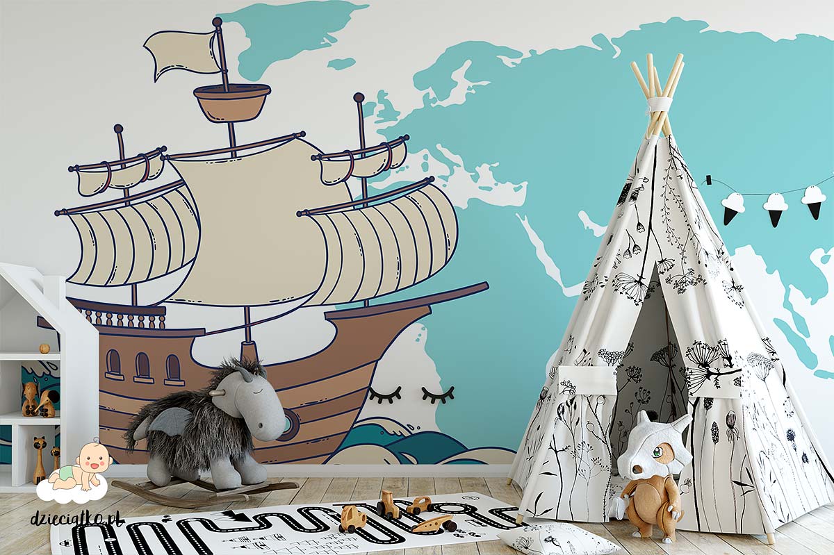 Wall mural “Traveling around the world”