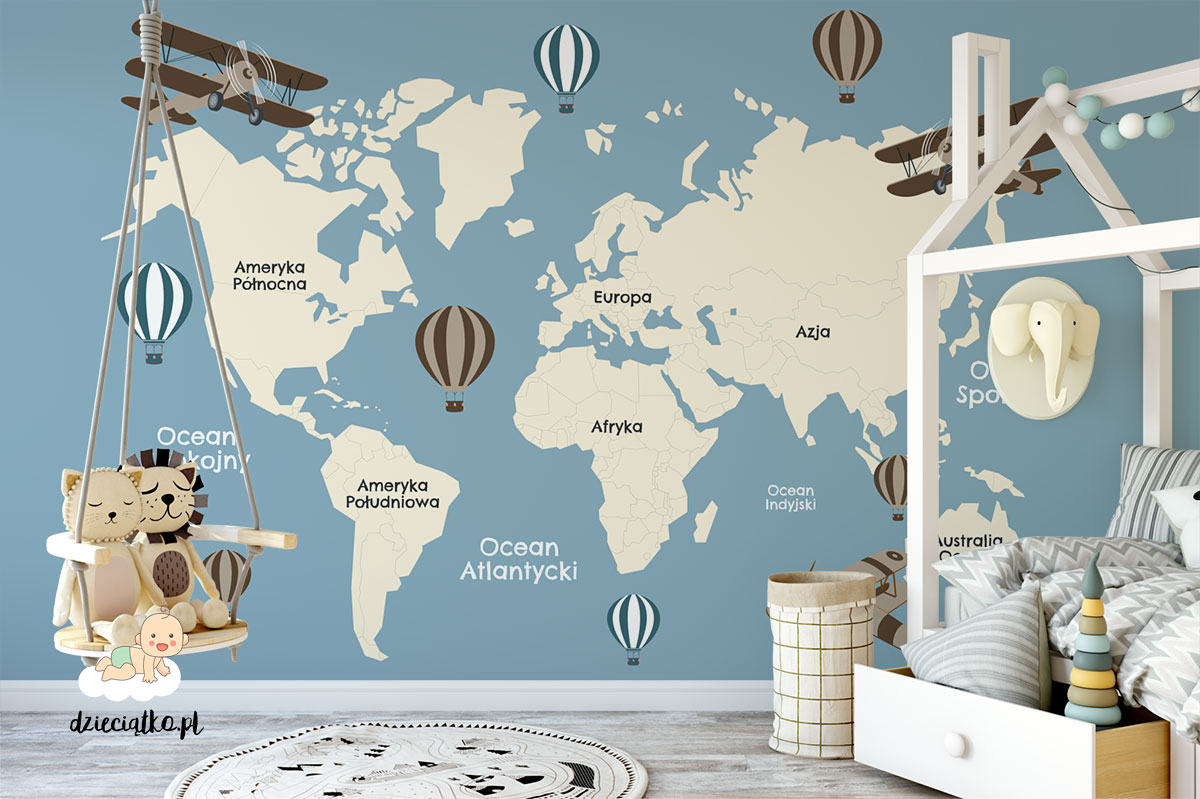 Wall mural “Continents”